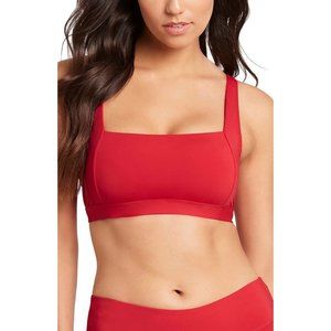 SEA LEVEL Square Neck Bikini Swimsuit Red 8 NEW